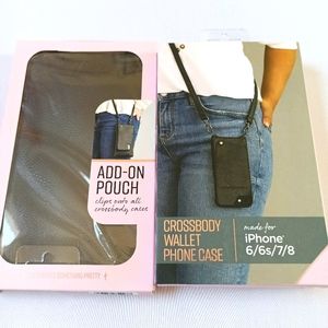 BUNDLE ONLY iPhone 6/6s/7/8 crossbody wallet/bag